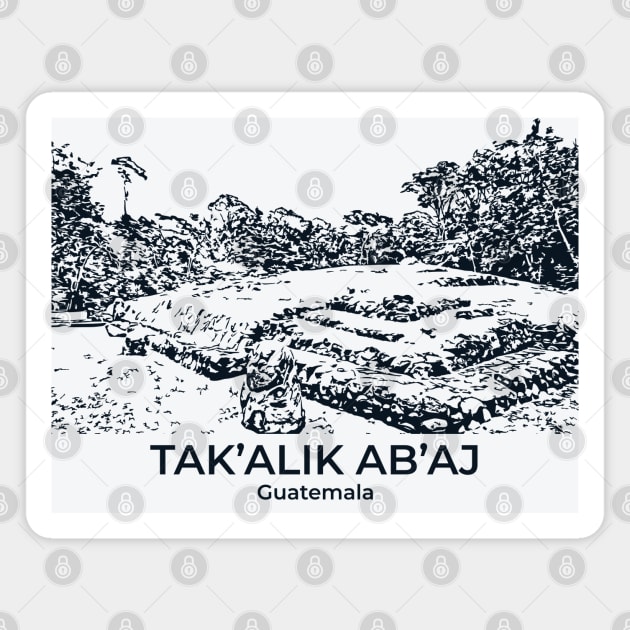 Tak’alik Ab’aj - Guatemala Magnet by Lakeric